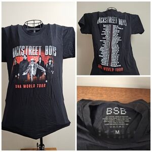 Backstreet Boys DNA World Tour Black T-Shirt Medium